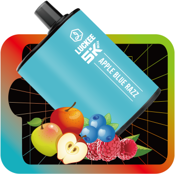 luckee 5k box -apple blue razz