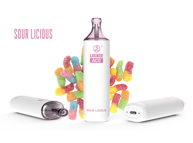 luckee ace vape sour licious